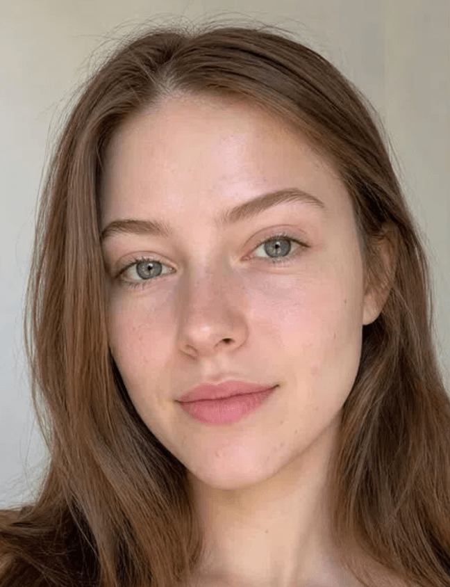 Beispiel-Gesichtsfoto für die KI-Make-up-Anwendung