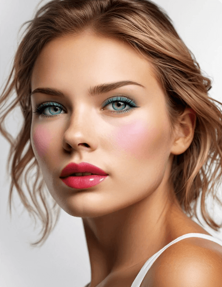Beispiel-Referenzfoto mit Make-up