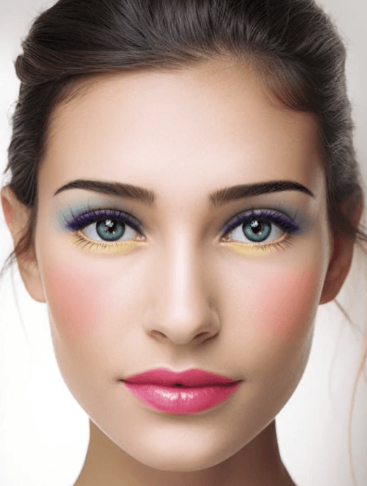 Beispiel-Referenzfoto mit Make-up