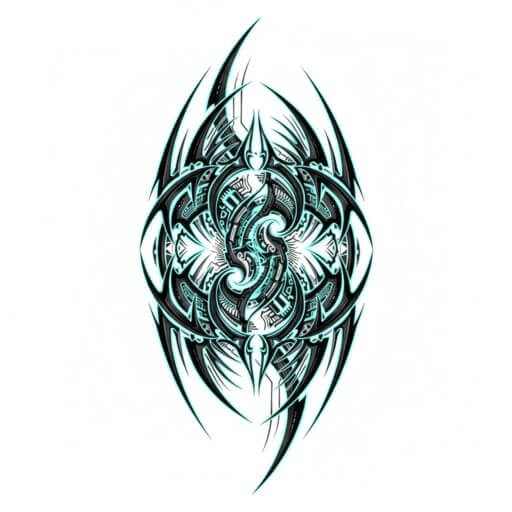 Beispiel für den Tattoo-Stil Cyber Sigilism