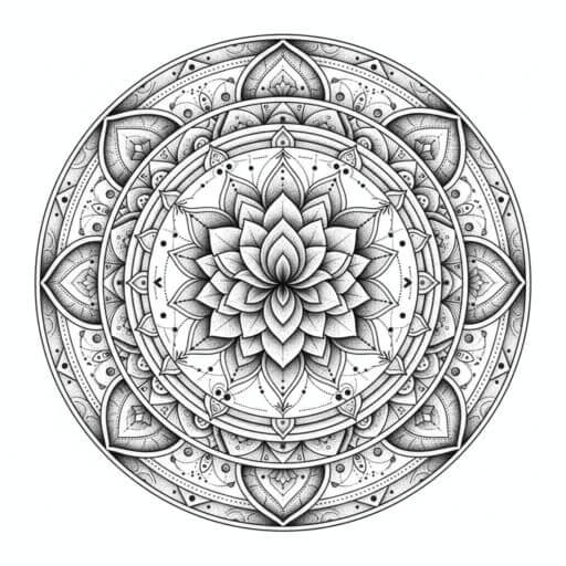 Beispiel für den Tattoo-Stil Dotwork