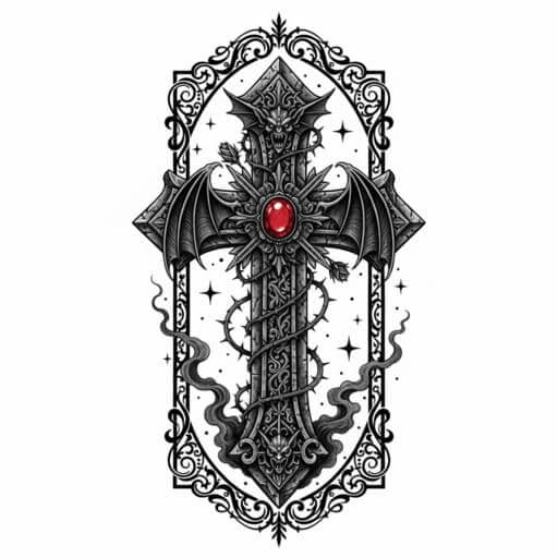 Beispiel für den Tattoo-Stil Gothic