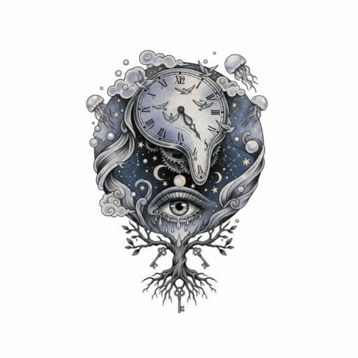 Beispiel für den Tattoo-Stil Surrealismus