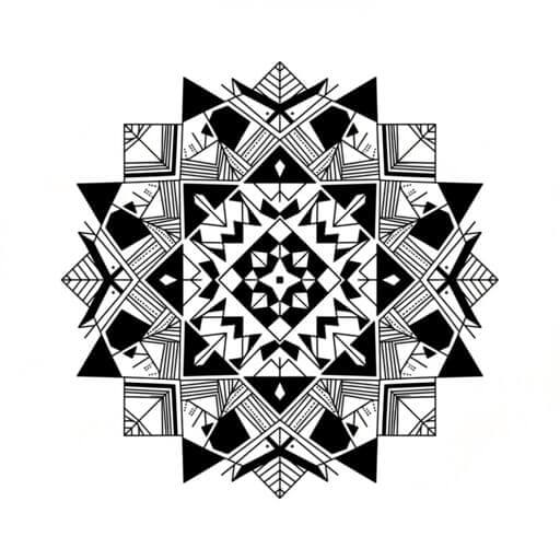Beispiel für den Tattoo-Stil Blackwork